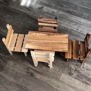 Doll picnic play set